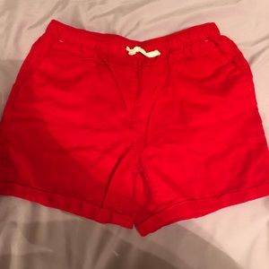 Red shorts